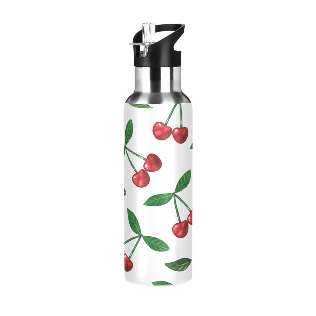 Stainless Steel Insulated Thermos Vacuum Flask Water Bottle with Straw Lid Z808