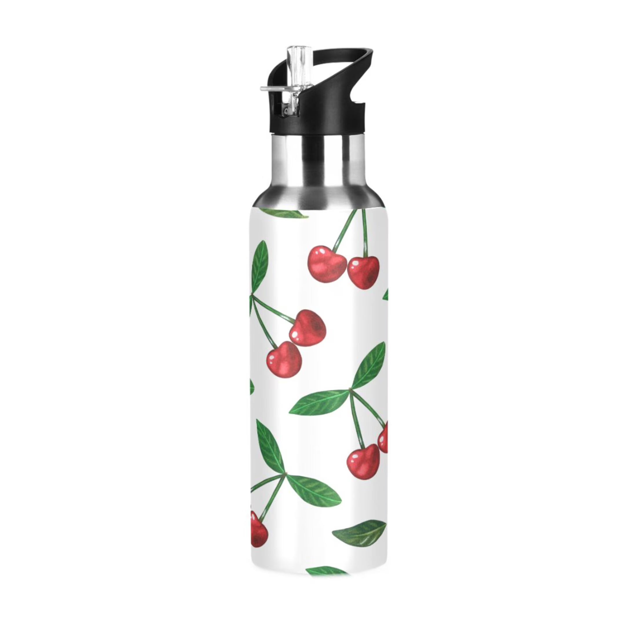 Stainless Steel Insulated Thermos Vacuum Flask Water Bottle with Straw Lid Z808