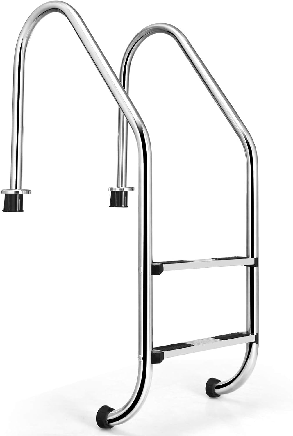 Stainless Steel Inground 2-Step Non-Slip Swimming Pool Ladder U12662