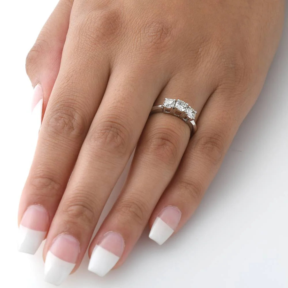 14k White Gold Diamond Engagement Ring O178173