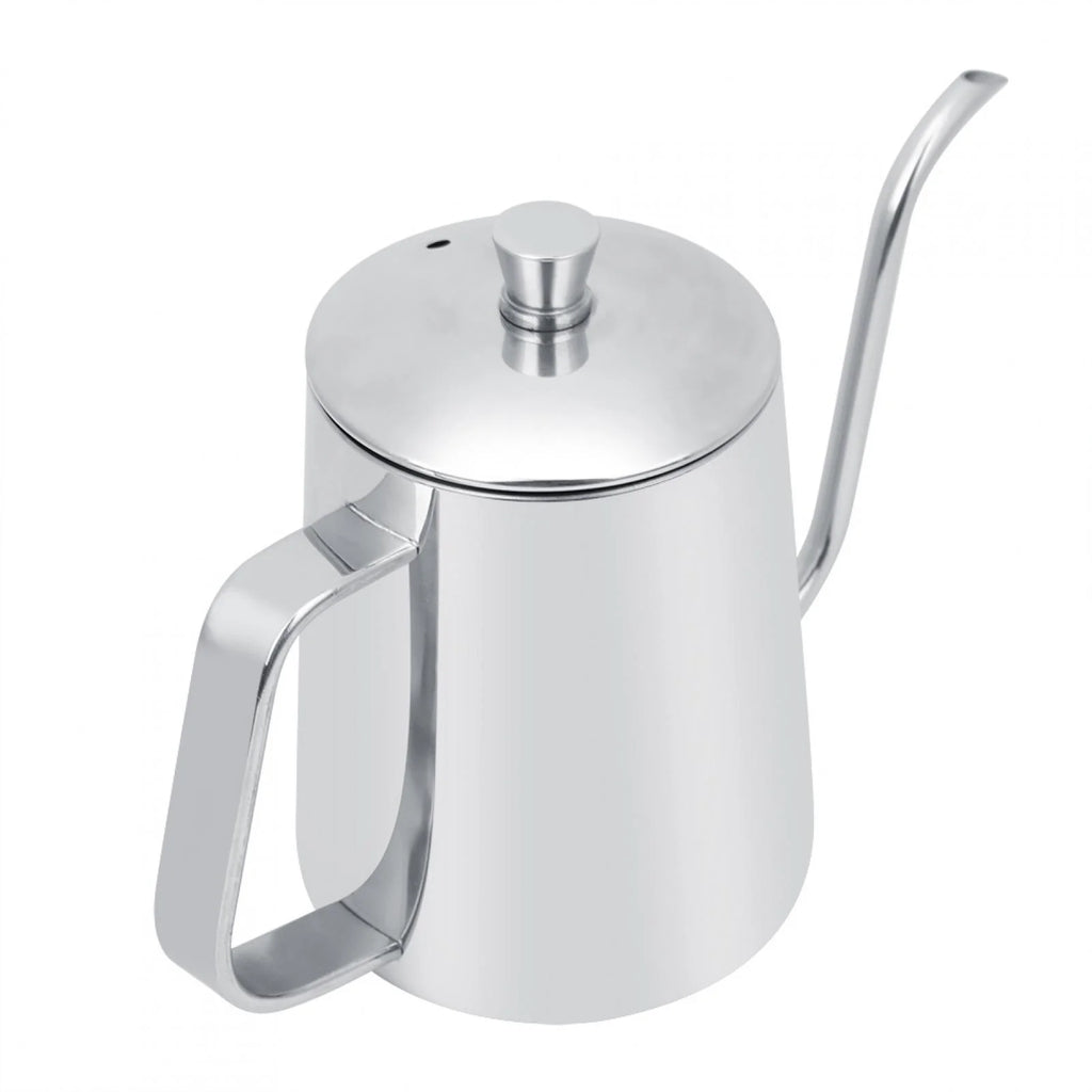 550ml Stainless Steel Gooseneck Coffee Pot Kettle with Lid V78285