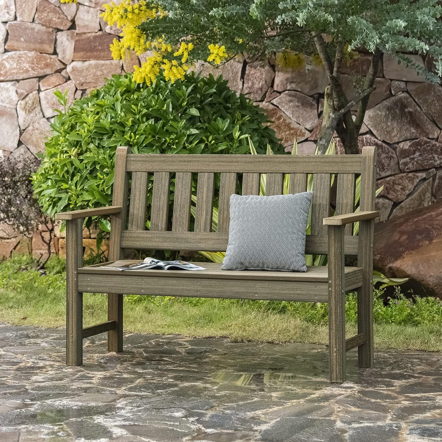 Poly Lumber HDPE 2-Person Garden Bench K335