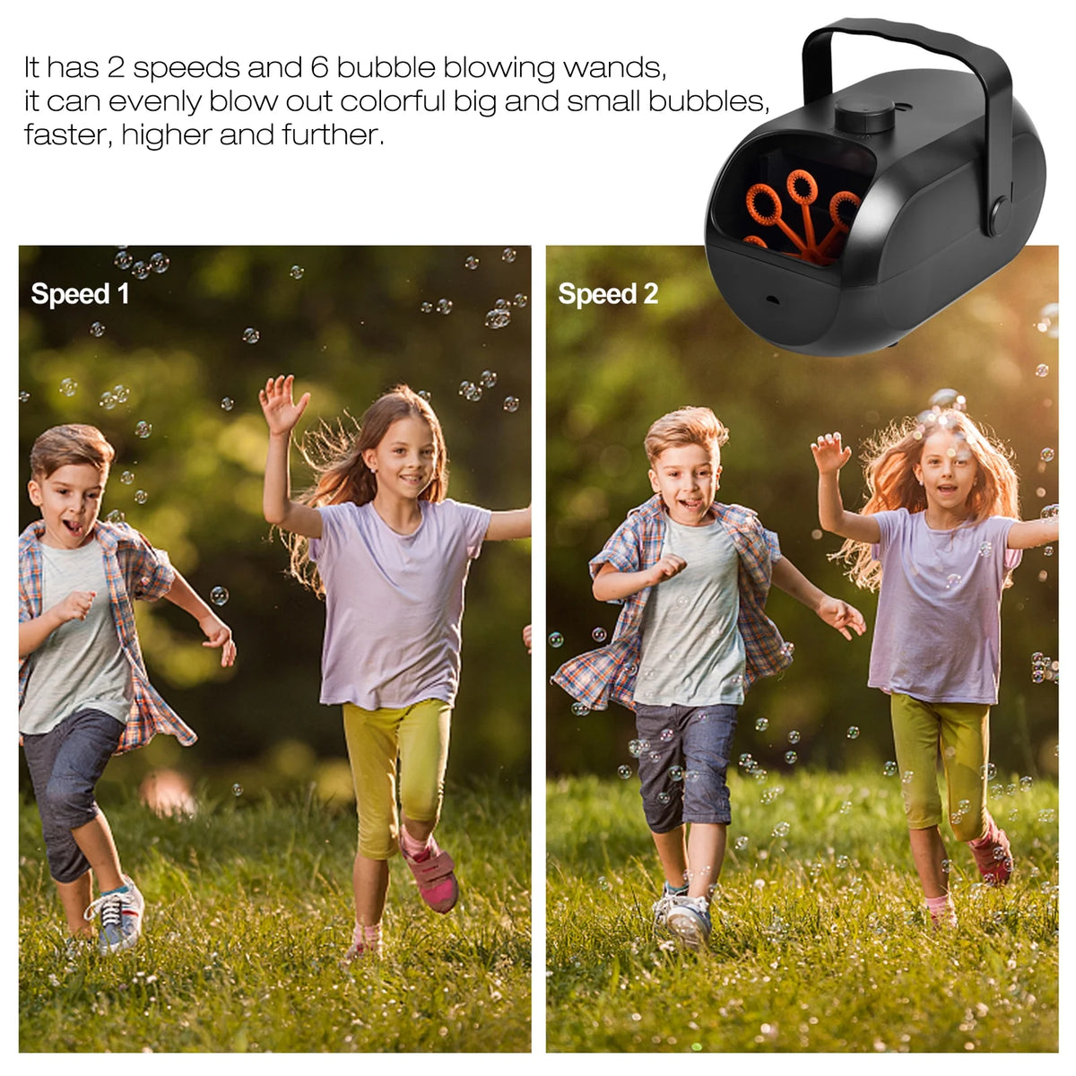 Portable Rechargeable Bubble Machine M287