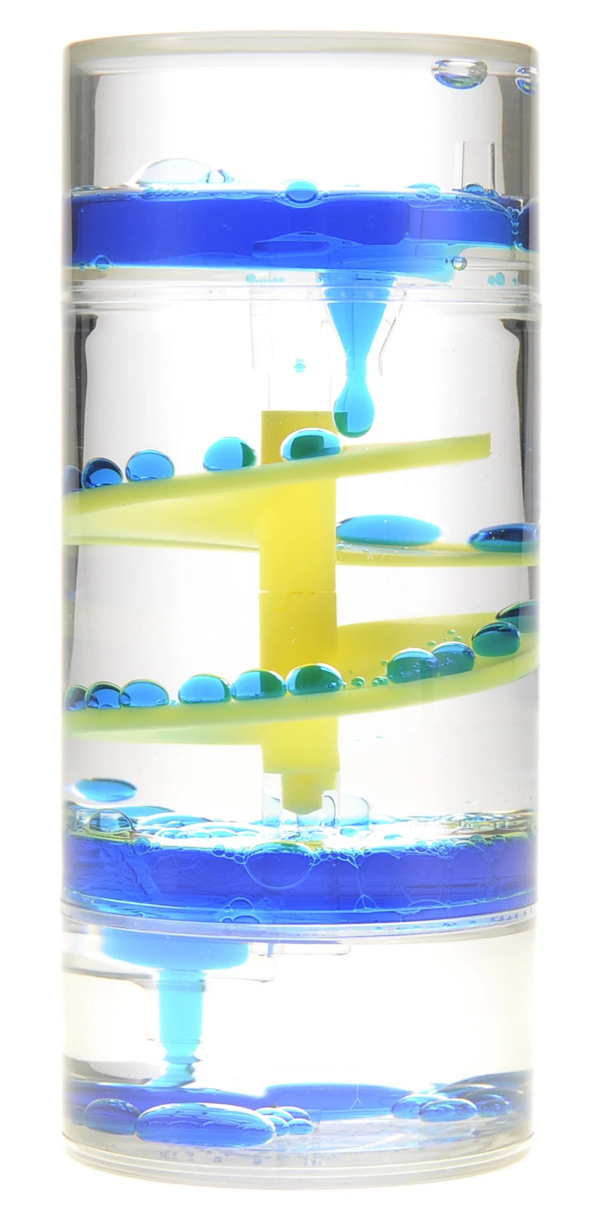 Blue Spiral Cylinder Motion Bubbler R371862