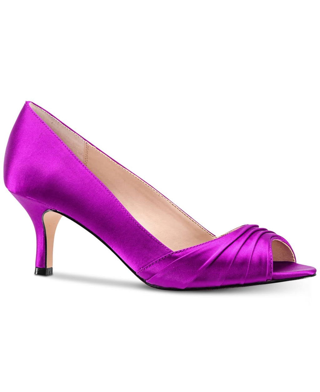 Wide Width Satin Pump D12655
