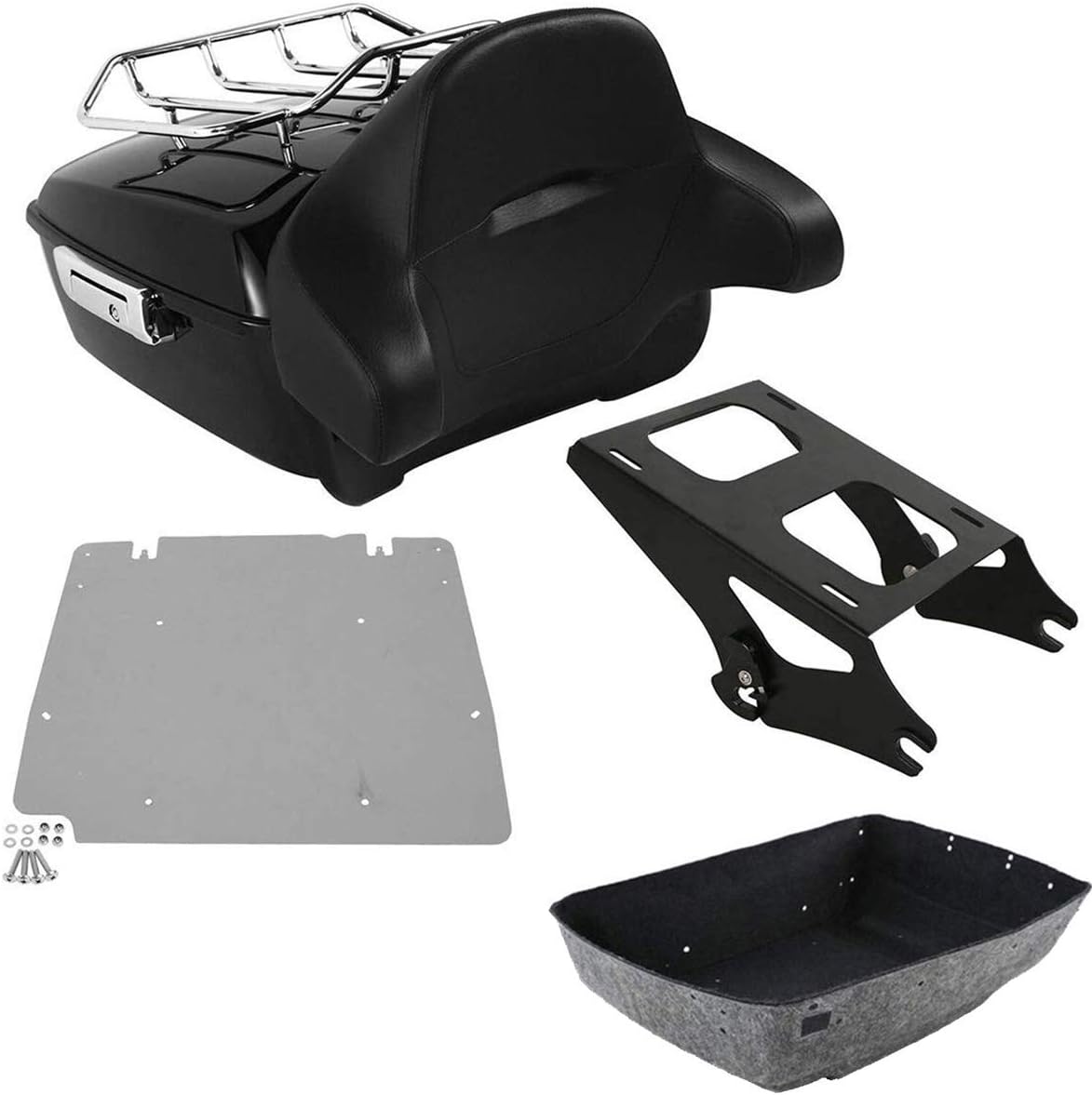 King Pack Trunk Backrest with Rack Mounting Rack C156