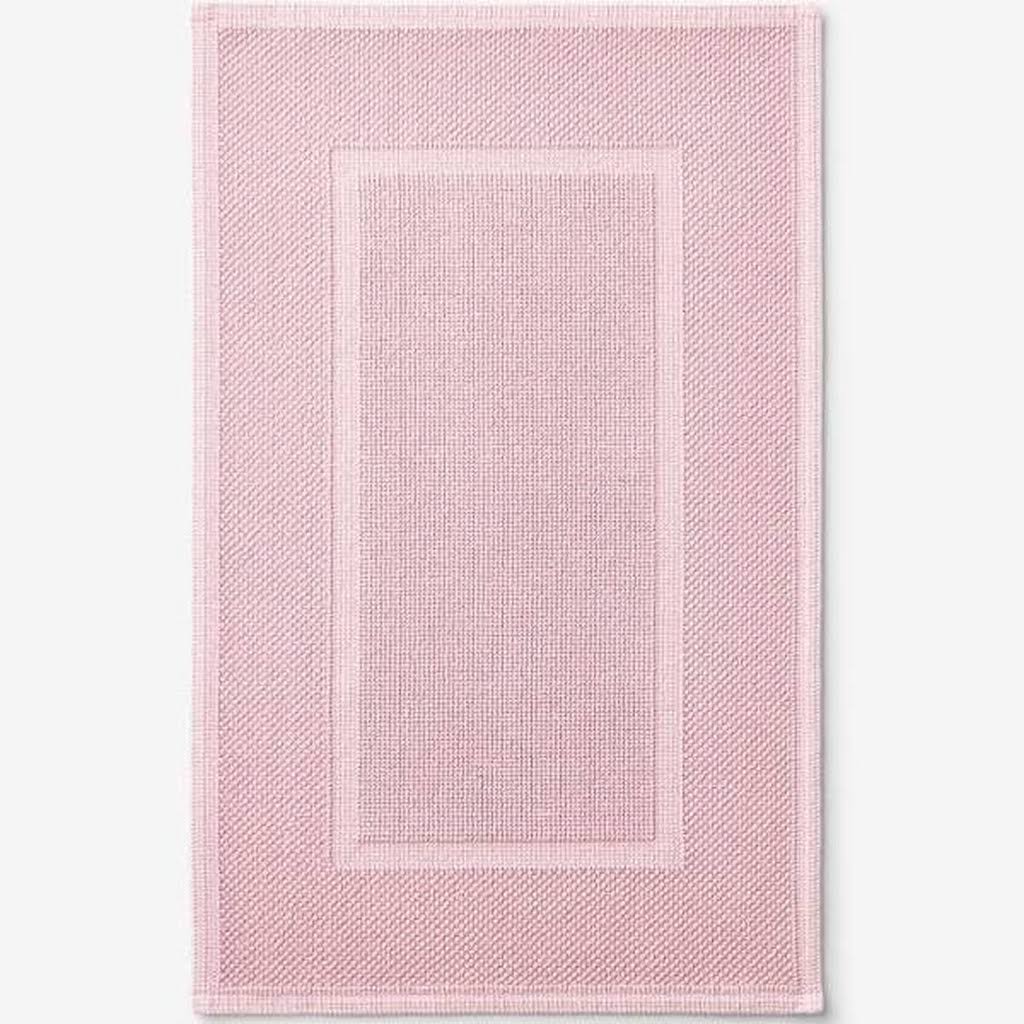 Soft Pink Cotton Bath Mat R7249