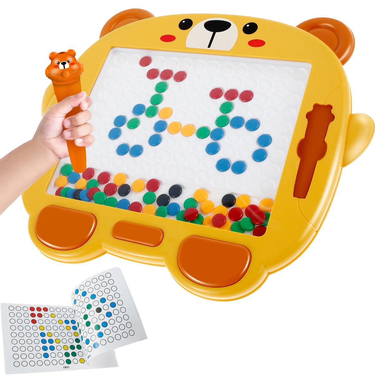 Colorful Magnetic Drawing Board with Magnetic Pen and Cards P372