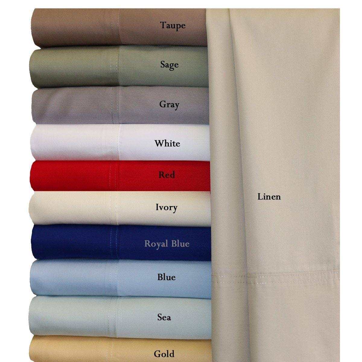 100% Long-Staple Cotton Sateen Sheets 300 Thread Count Deep Pocket Sheets Sets E595234