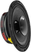 8" Shallow Hybrid Mid-Range Car Audio Loudspeaker with Grill Included 400W Max 200W RMS 8 Ohms Pack of 2 Q610
