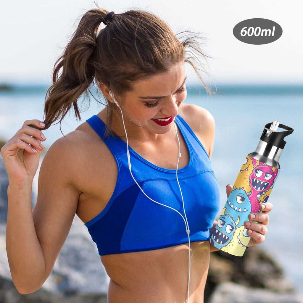Stainless Steel Insulated Water Bottle with Straw Lid S352158