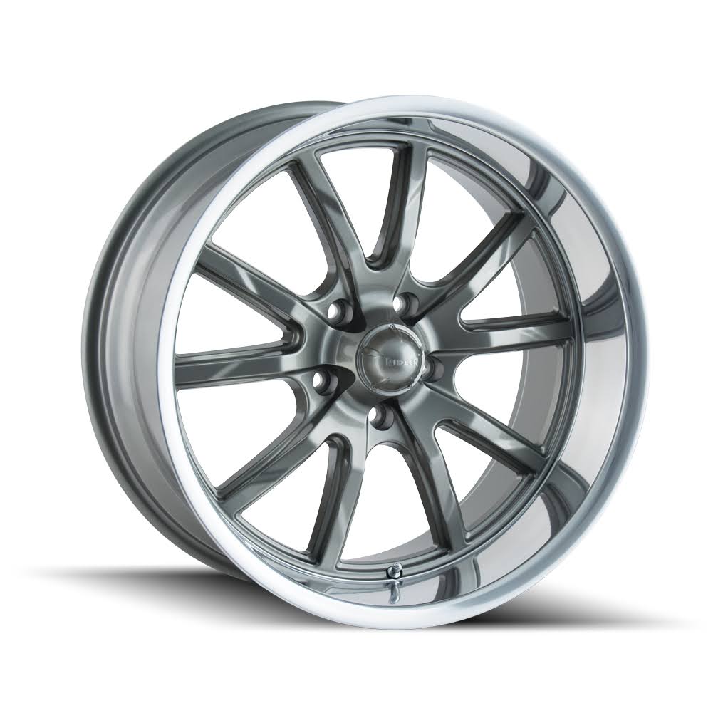 Grey/Polished Lip 15x8 Wheel M278