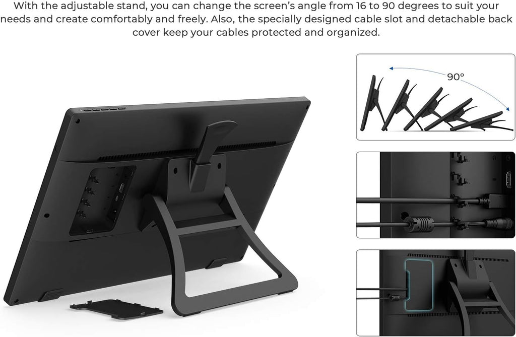 21.5" Drawing Monitor with Tilt Function and Red Dial O6526
