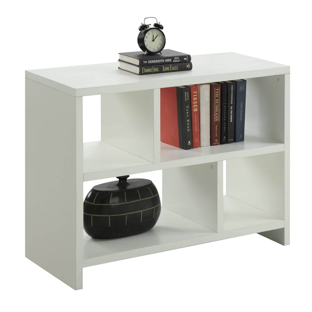 White Faux Marble 3 Tier Bookcase B853