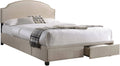 Beige King Storage Bed R18775