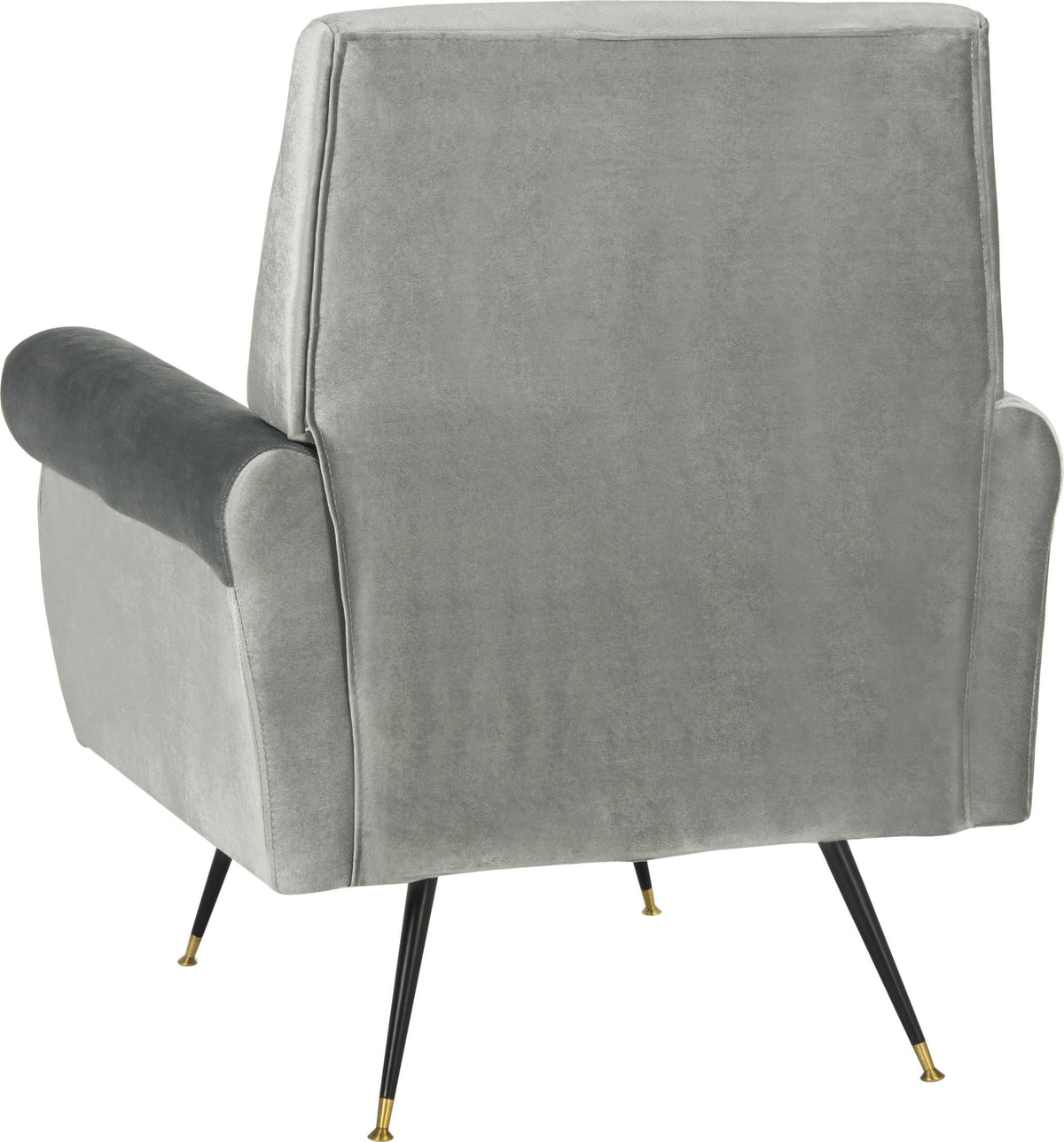 Light Grey Velvet Accent Chair B684