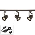 Bronze 3-Light LED Track Kit with Cord and Plug Connector Y183338