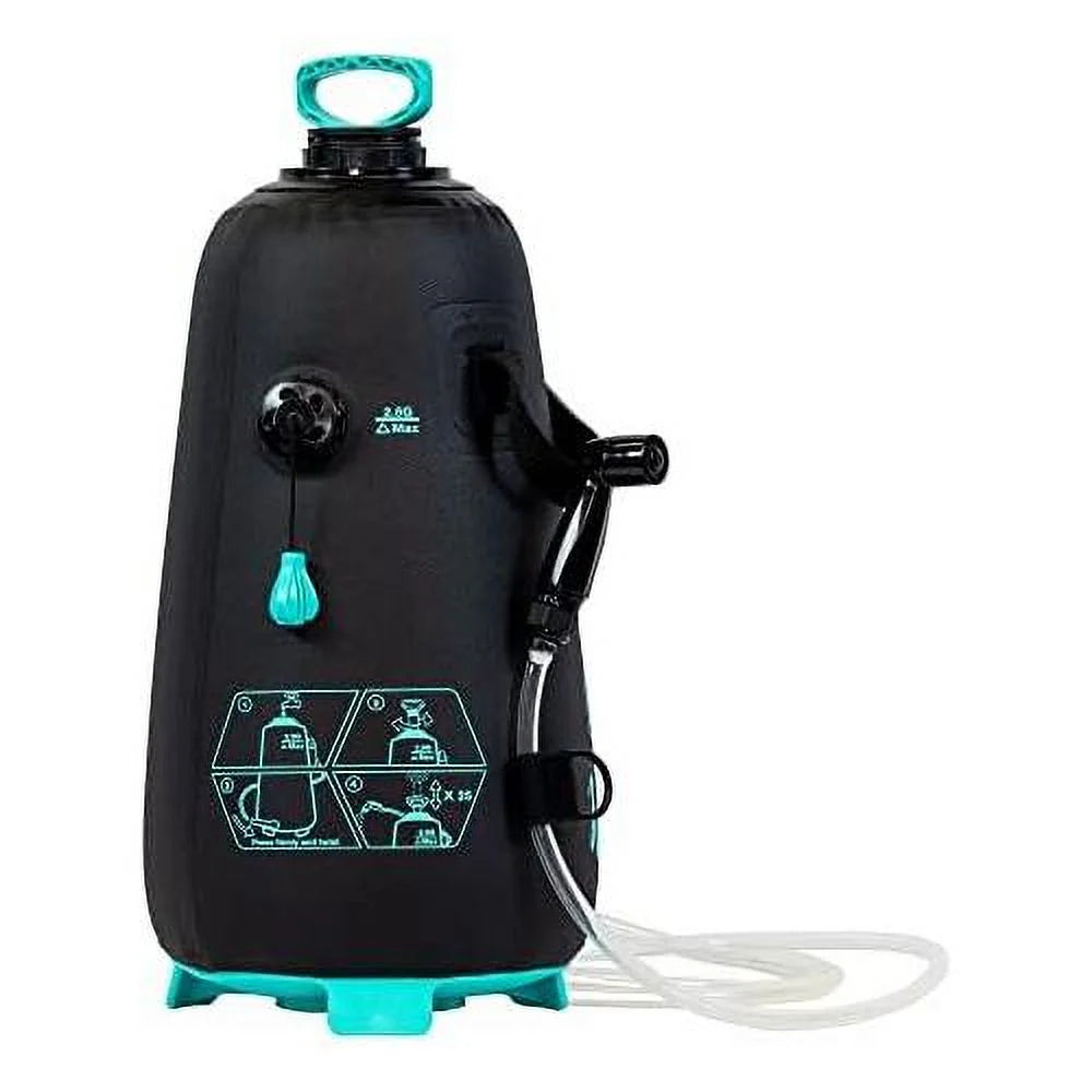 Portable Shower with Travel Case, Shower Head and 7Ft Hose, Holds 2.5 Gallons V977858