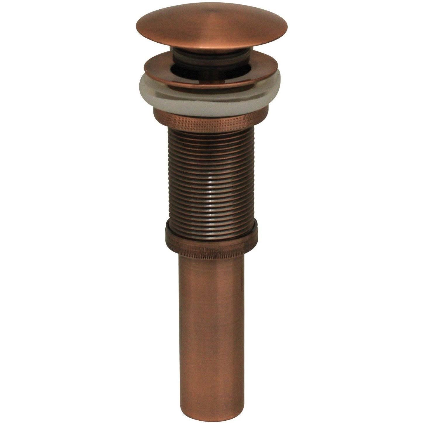 Brushed Nickel Pop-Up Mushroom Drain W950