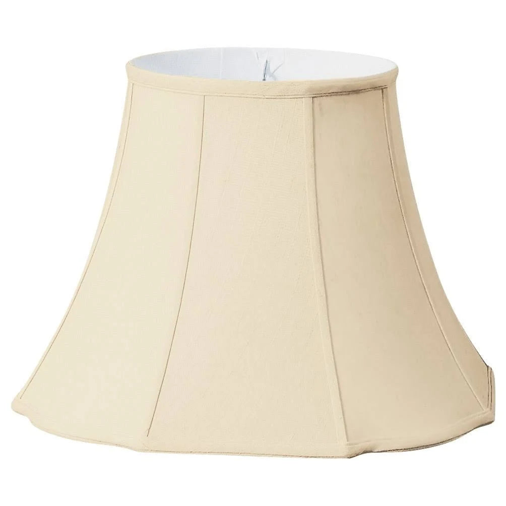 Beige Flare Bottom Outside Corner Scallop Lamp Shade, 10 x 18 x 13 I938437