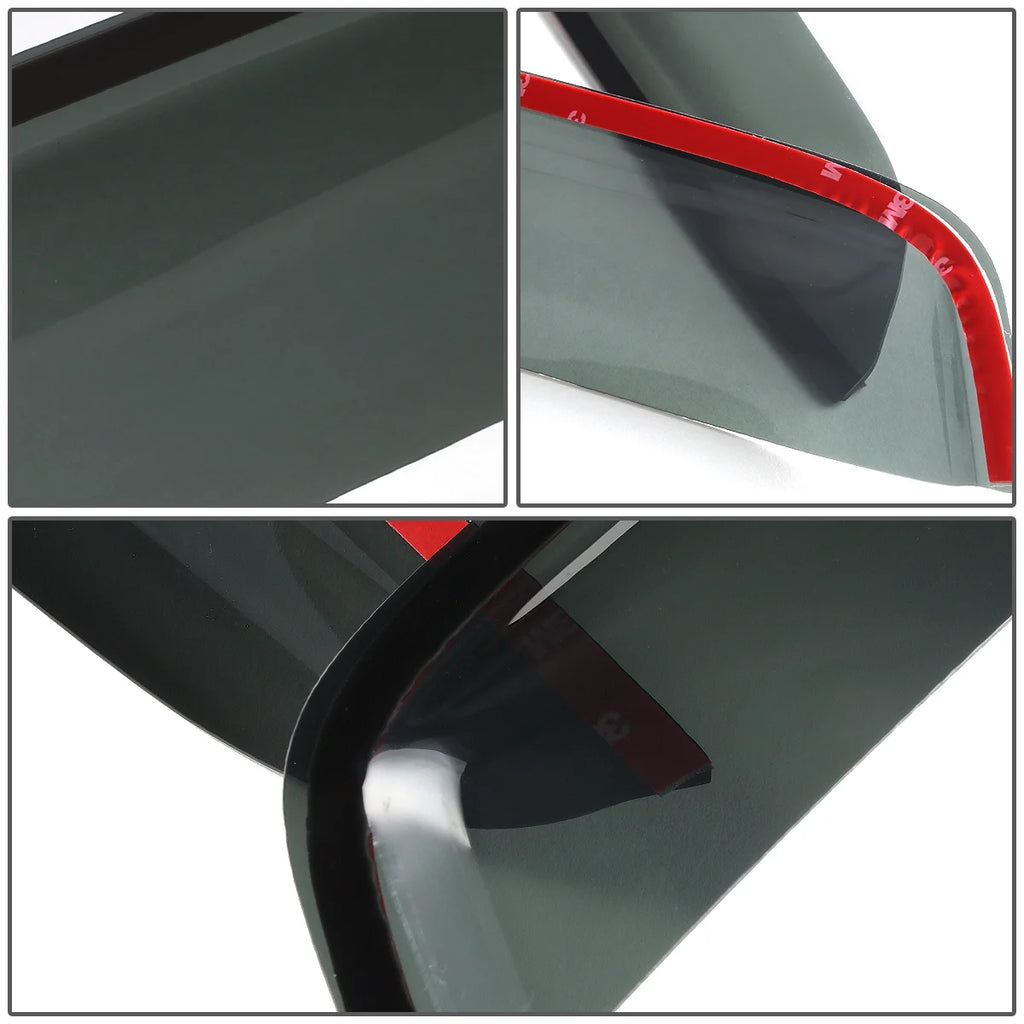 2pcs Dark Smoke Window Visor Deflector D26376
