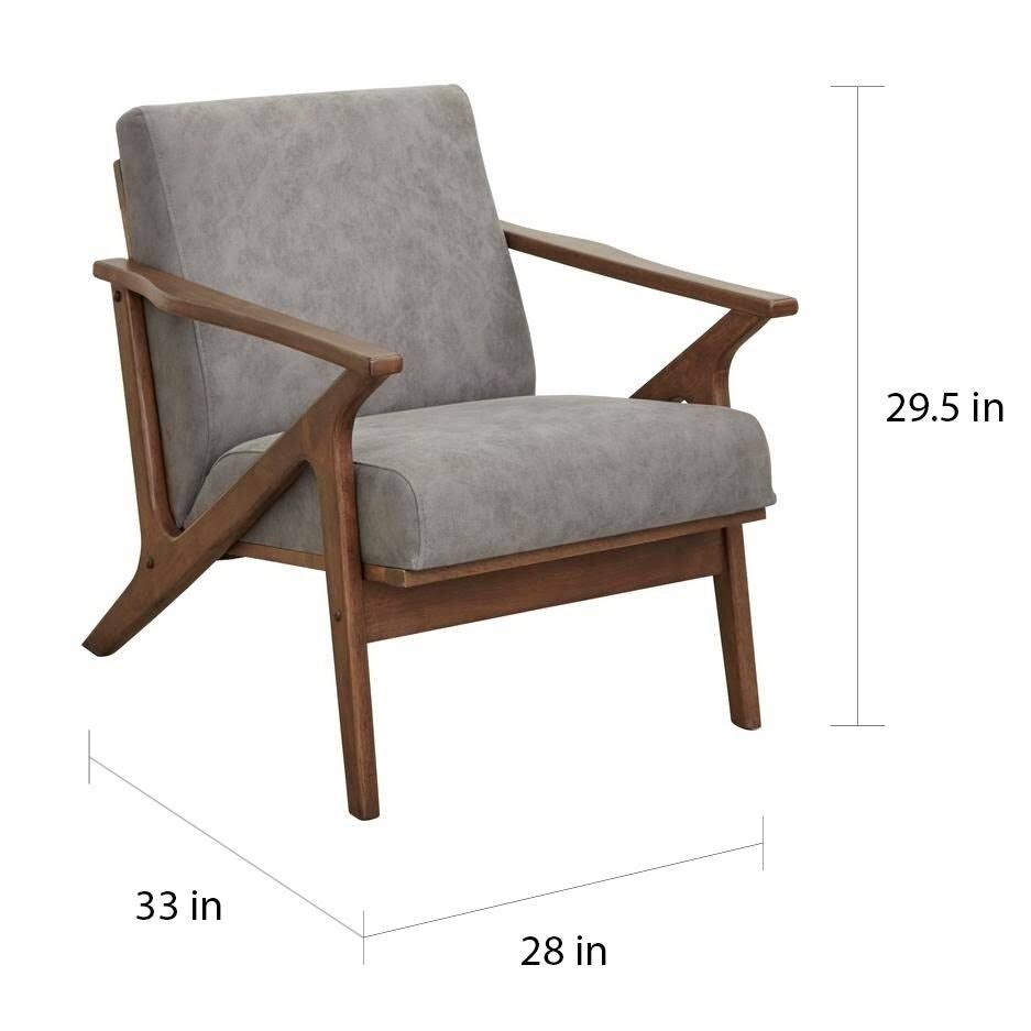 Camel Brown Solid Wood Chair Y1636