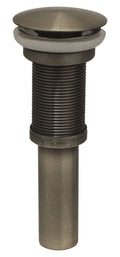 Brushed Nickel Pop-Up Mushroom Drain W950