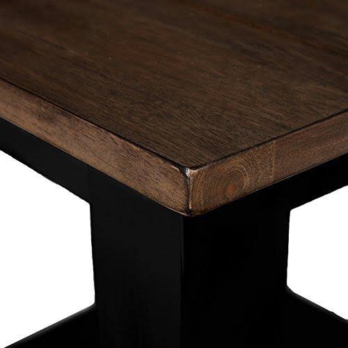 Greige & Black End Table K718