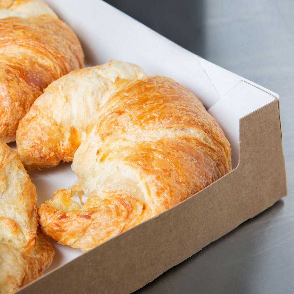 Kraft Auto-Popup Window Bakery Box with Grease-Resistant Interior - 100/Case S37357