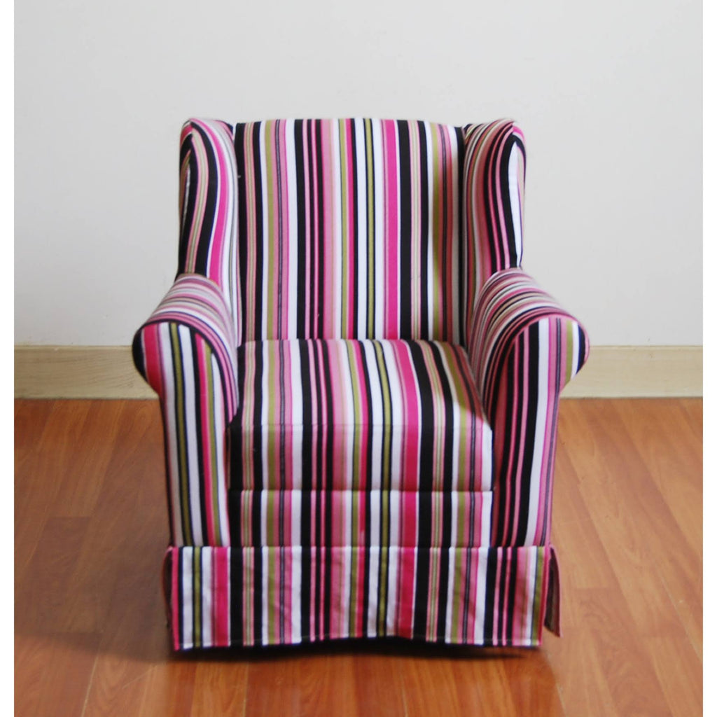 Striped Wingback Chair B26487