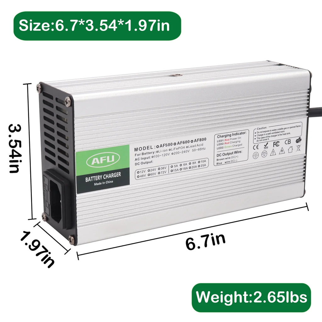 84V 4A Lithium Battery Charger for 20S Li-Ion Lipo Battery Pack P330