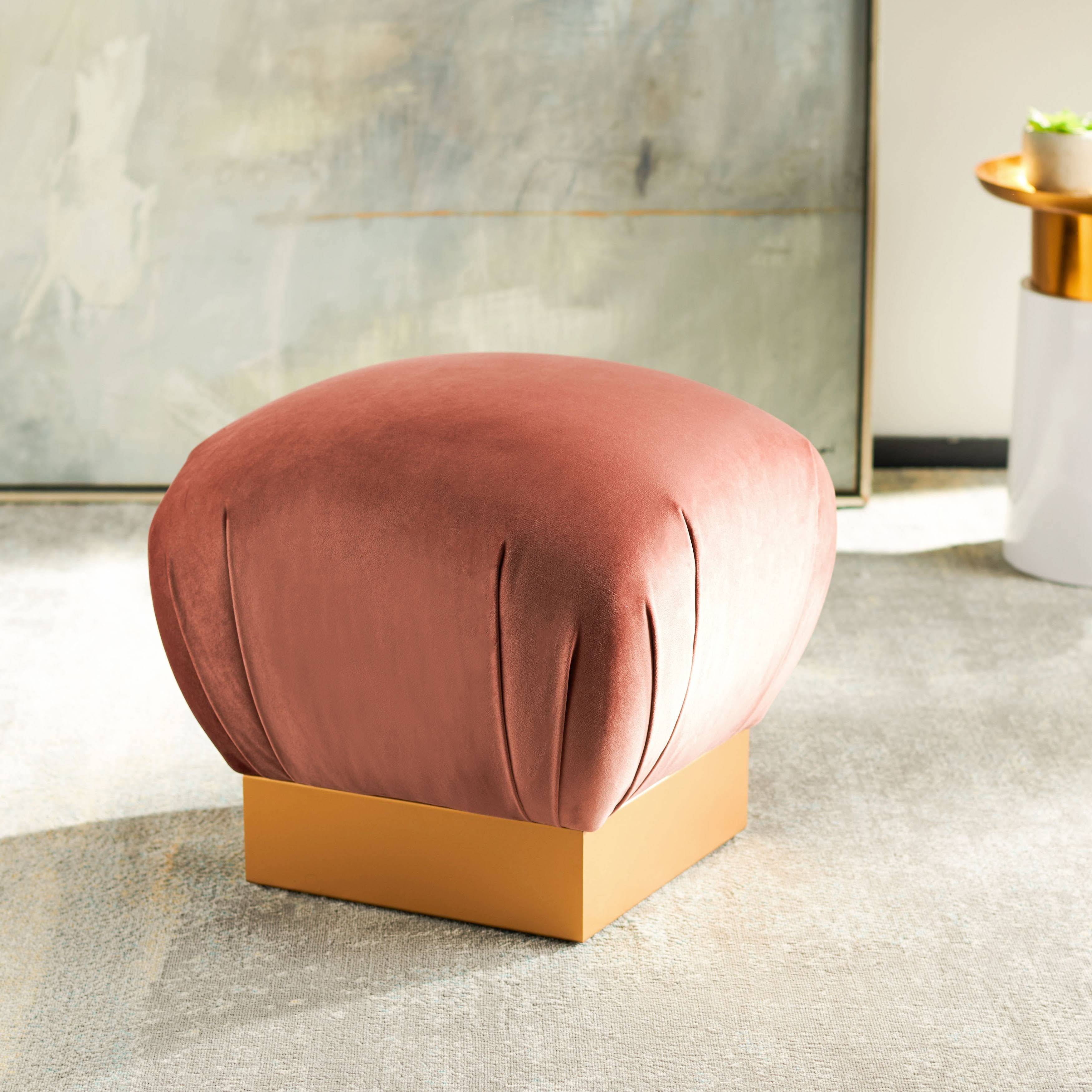 Dusty Rose Gold Ottoman C84057