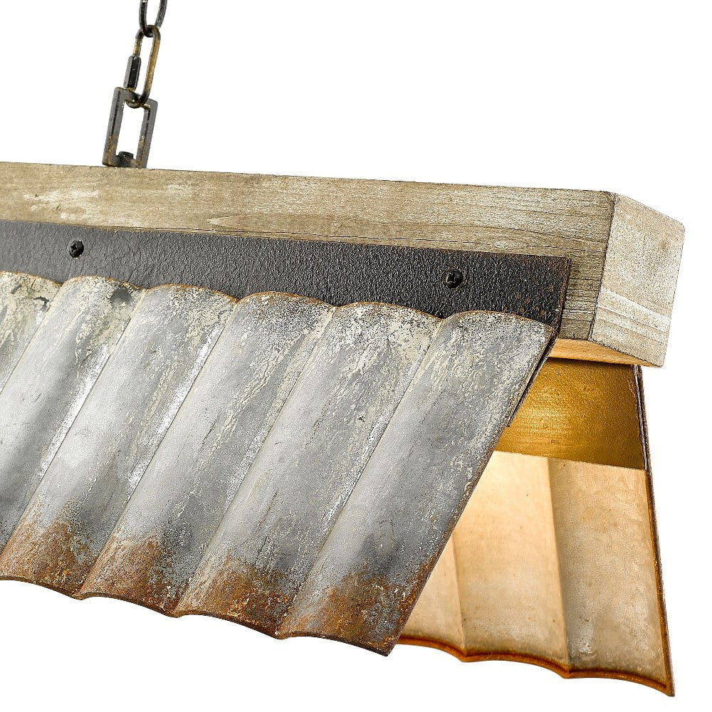 Antique Black Iron Linear Pendant Y5803