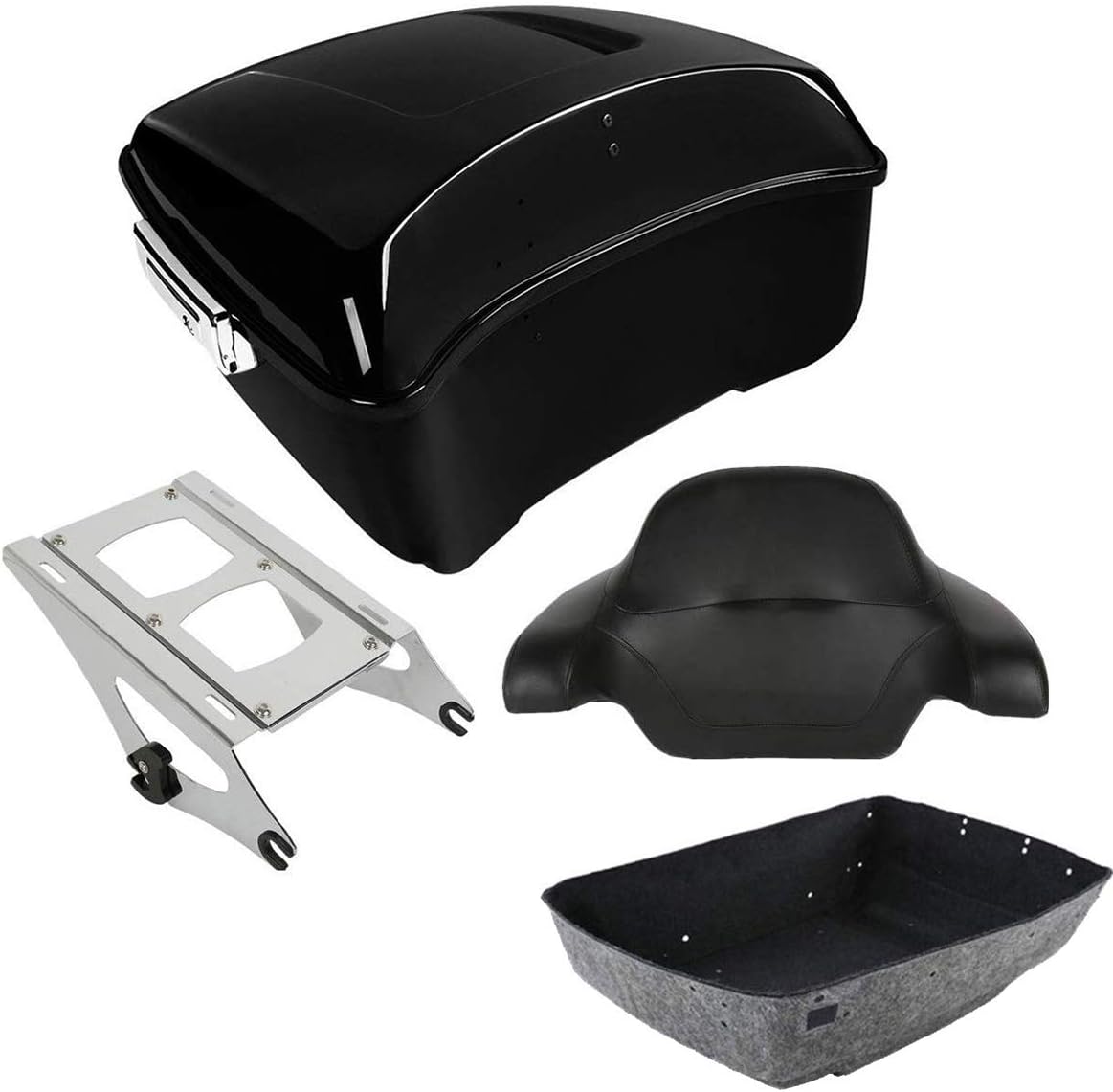King Pack Trunk Backrest with Rack Mounting Rack C156