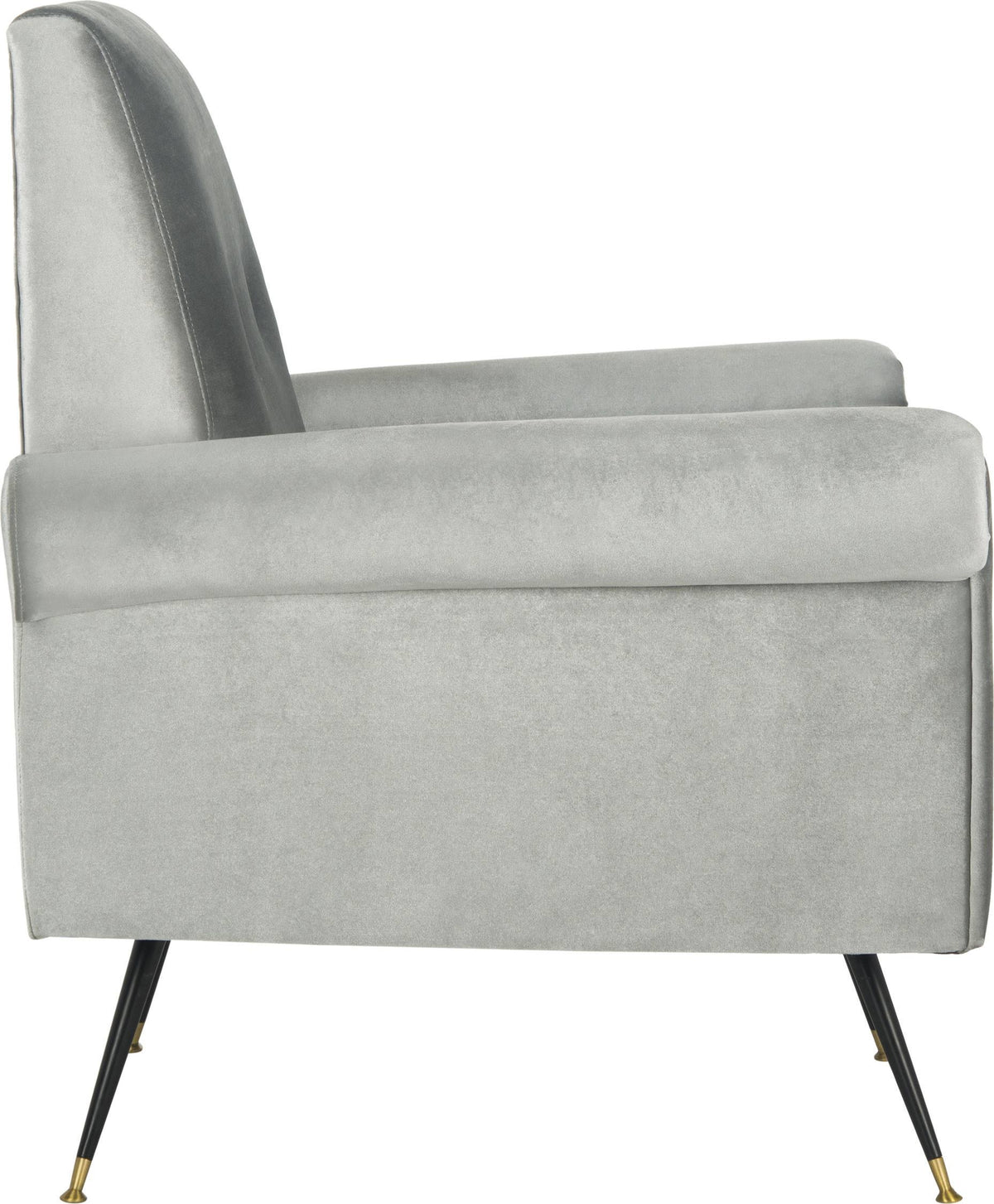 Light Grey Velvet Accent Chair B684