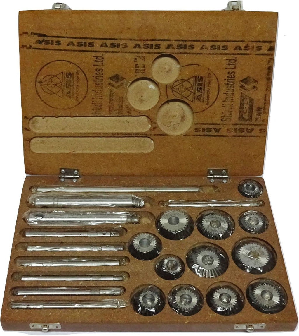 12 Pcs Valve Seat & Face Cutter Set in Wooden Case S9982