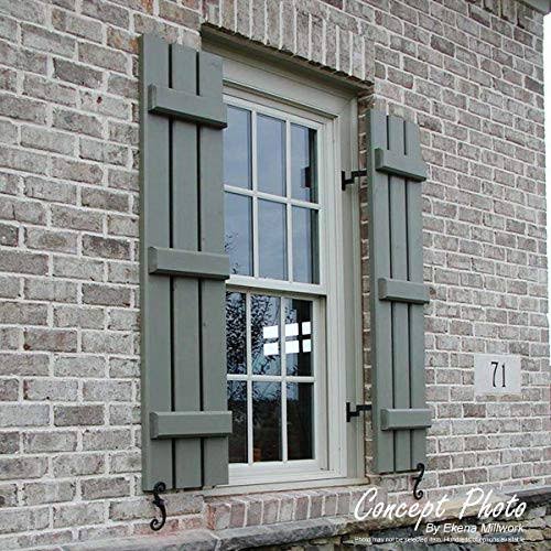 Composite Board-n-Batten Shutters (Per Pair) S21611