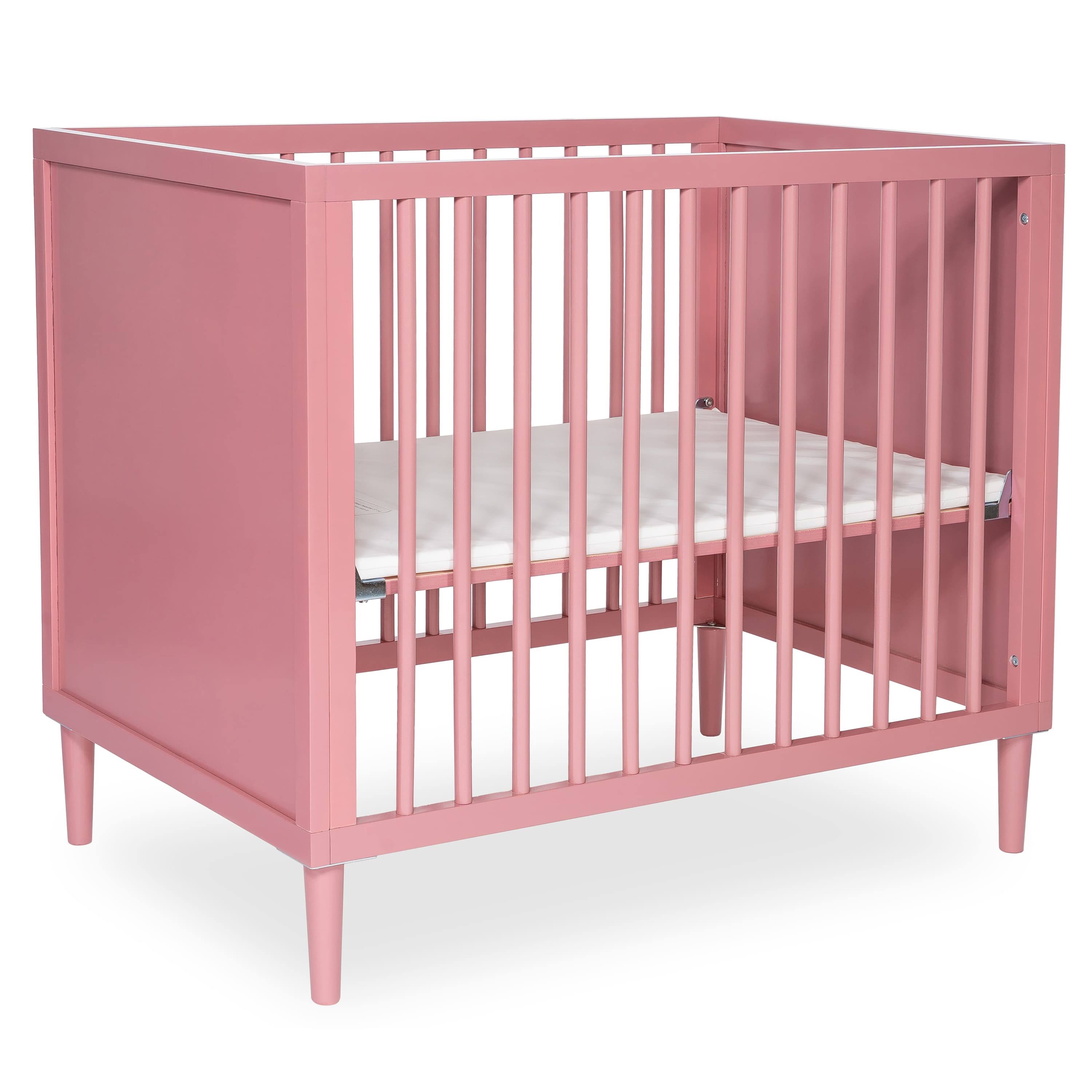 Rose 4 in 1 Mini Crib with Rounded Spindles H779