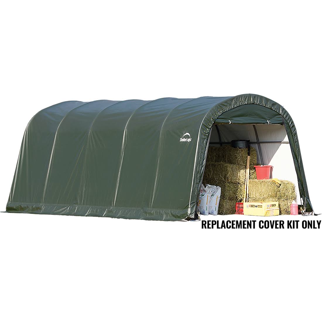 Green PE Replacement Cover for Roundtop Garage U90212