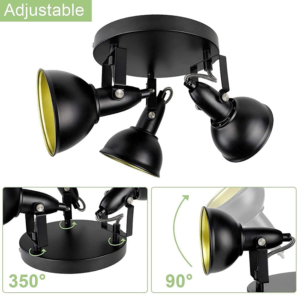 3-Light Rattan LED Track Ceiling Light G78384