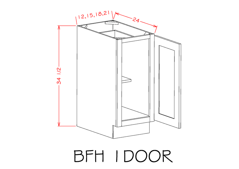 Grey High-Density Fiberboard Base Cabinet D66796