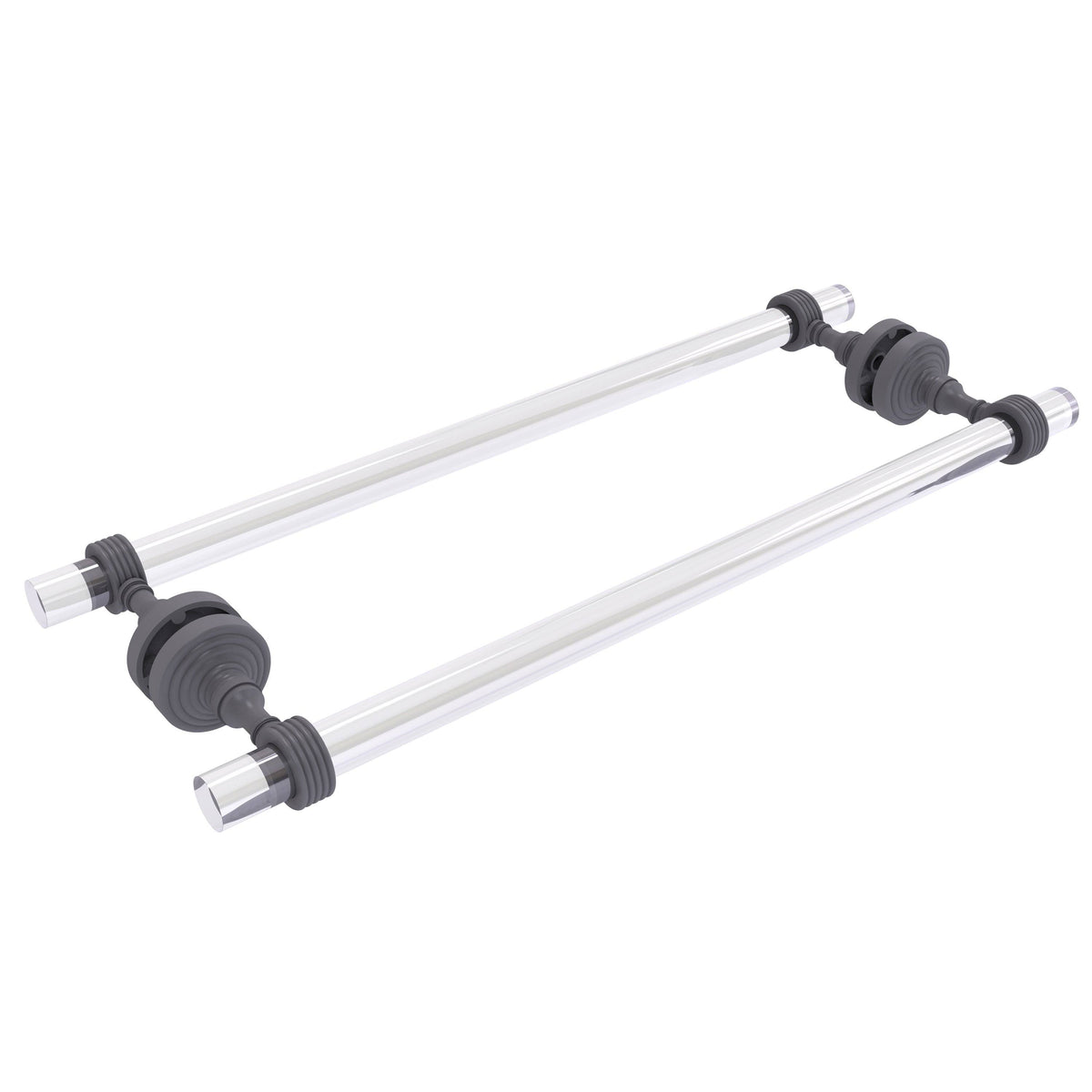 Matte Gray 18 inch Shower Door Towel Bar F92473