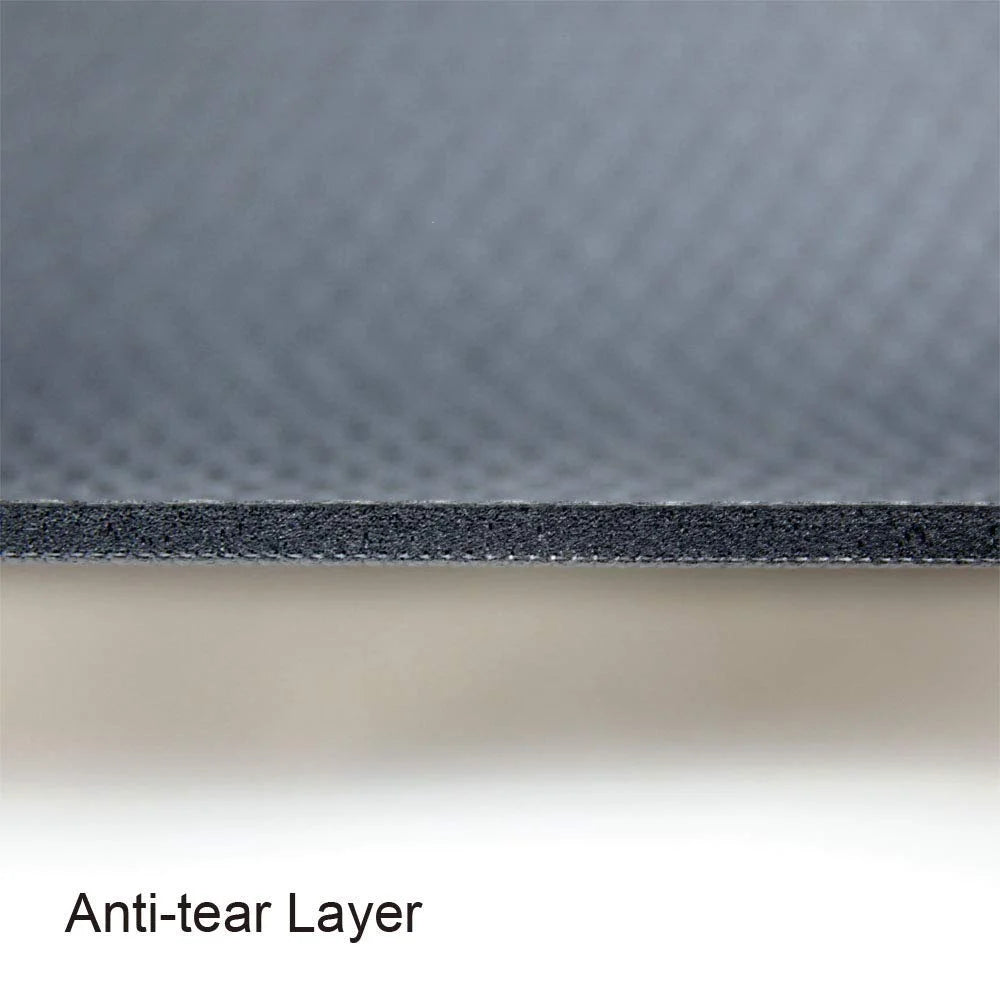 Large Exercise Mat 6 x 4 feet, 1/4" Thickness, Black E213976