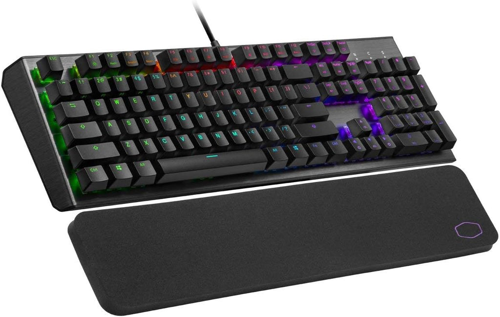 Pure Black Gaming Mechanical Keyboard with RGB Back Lighting, Full Pack of 2 S1698