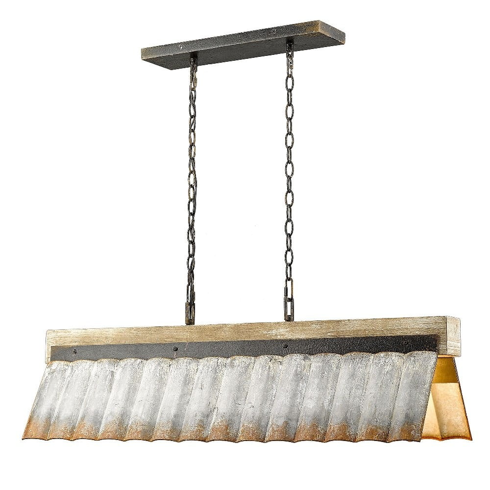 Antique Black Iron Linear Pendant Y5803