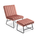 Pink Upholstered Lounge Chair S66891