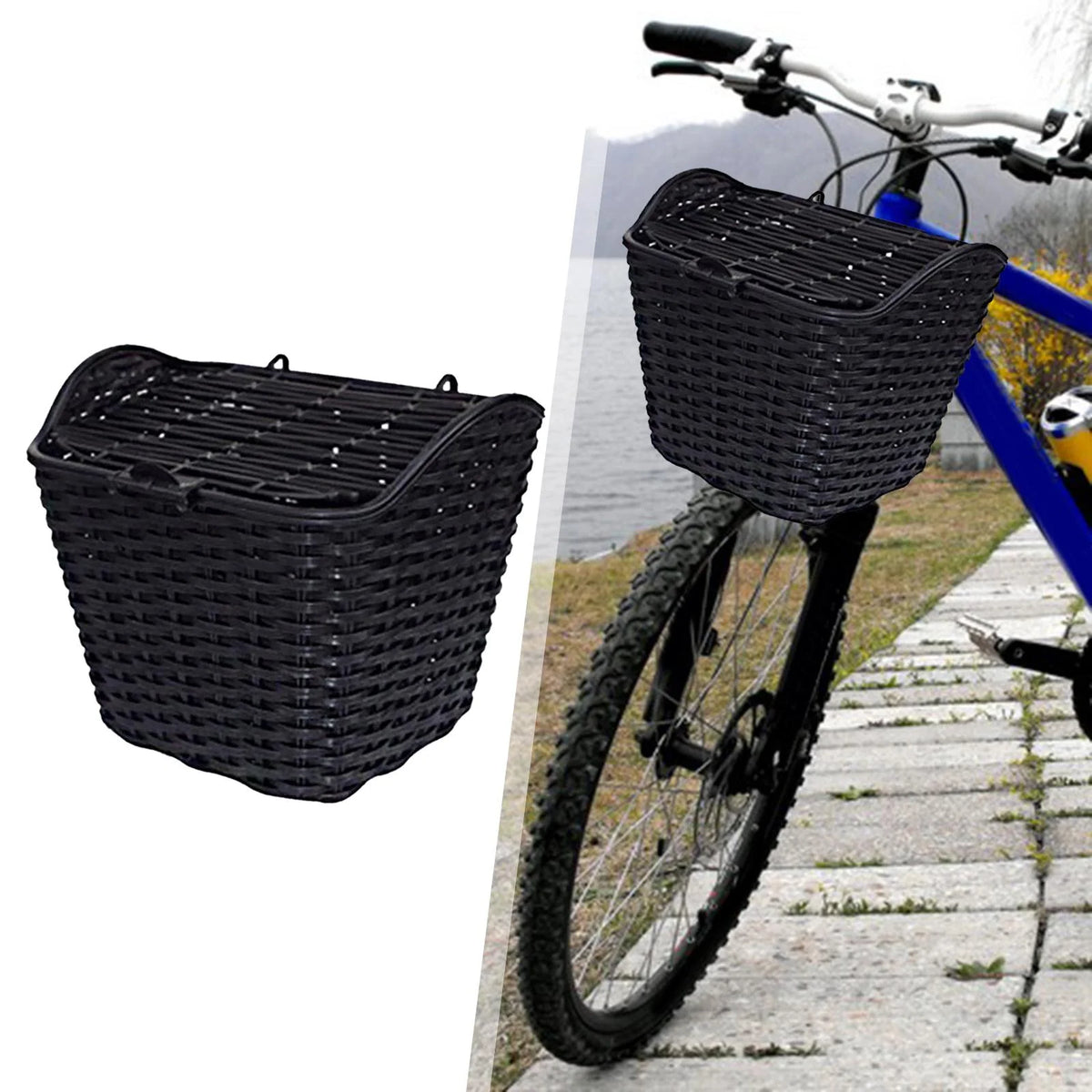Electric Bike Basket with Cover F88753