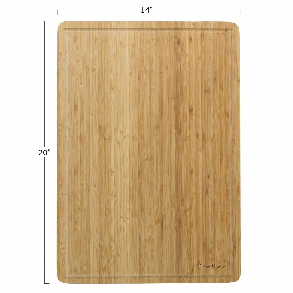 Bamboo Cutting Board with Juice Groove H617297