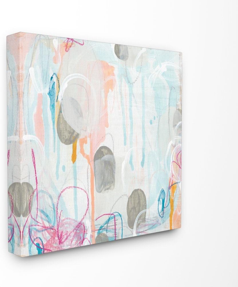 Abstract Painting Canvas Wall Art, 24 x 24, Multi-Color O696410
