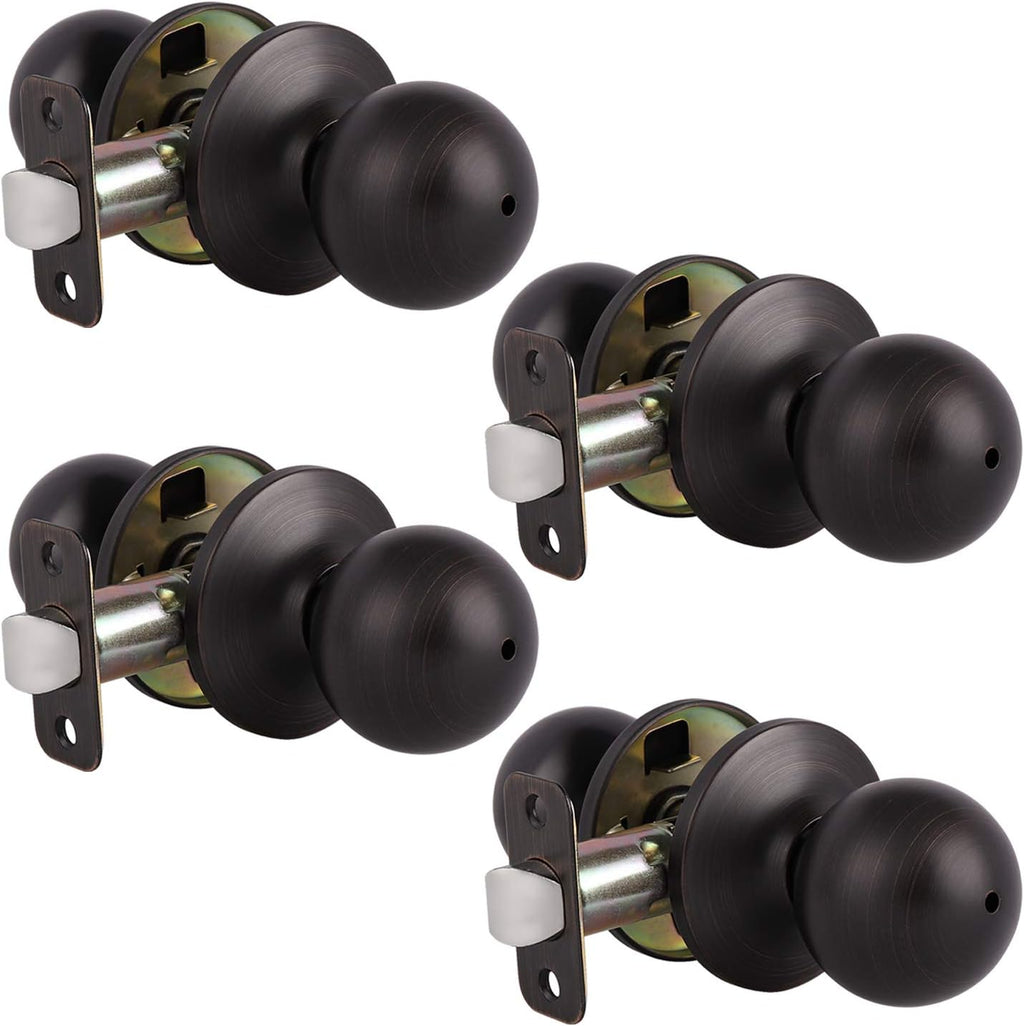 5 Pack Brushed Nickel Passage Door Knobs U43071